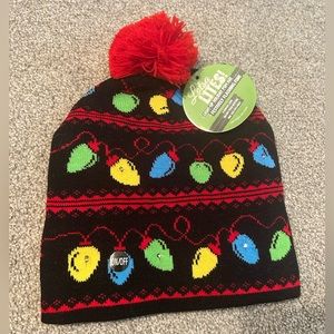 Light Up Holiday Pom Hat